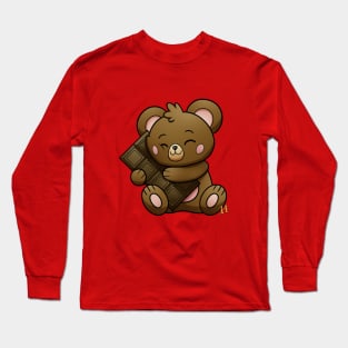 sweet milk chocolate teddy Long Sleeve T-Shirt